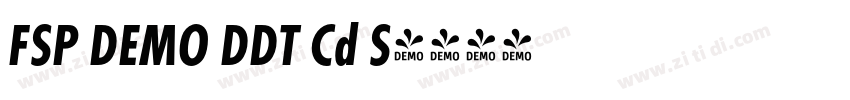 FSP DEMO DDT Cd S字体转换 FSP DEMO DDT Cd S字体转换